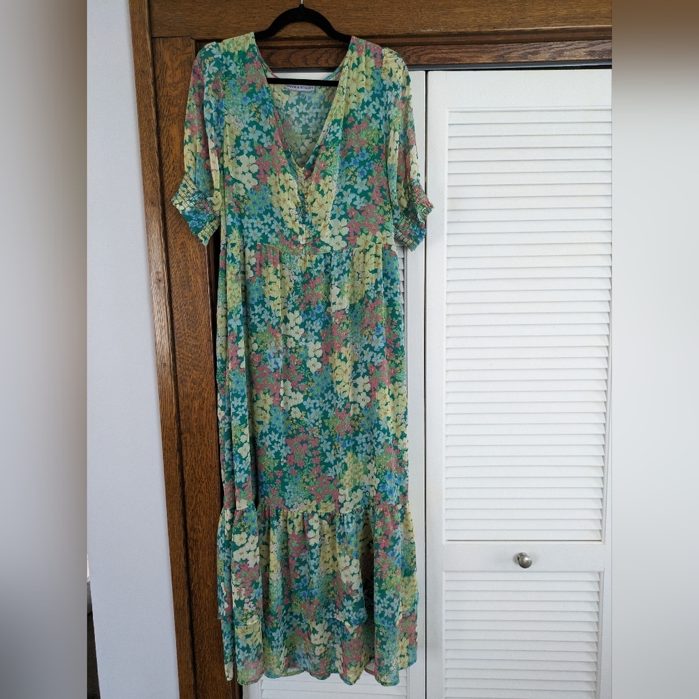 Bellfair Chiffon Floral Maxi Dress